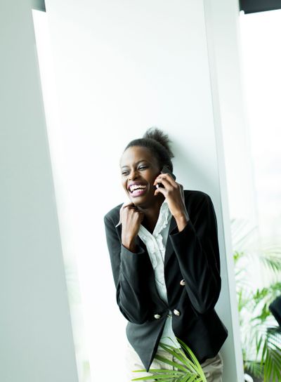 Businesswoman on the phone