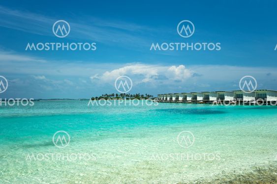 Perfect tropical island paradise beach