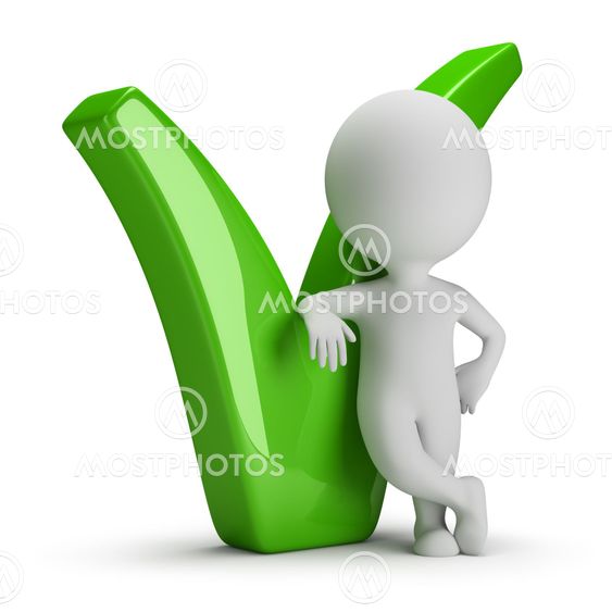3d small people - leaned on a tick