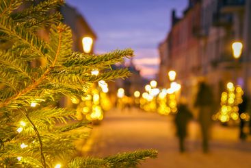 Intentional blur tourist pedestrians walk in Europe...