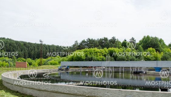 cleaned sewage water clarification waterwork