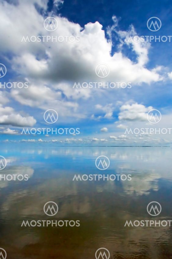 sky reflection in water