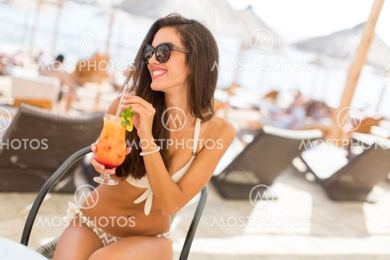 Woman with the drink