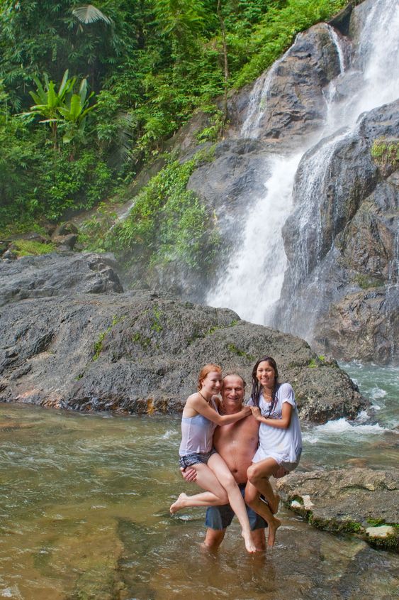 Rest at the waterfall