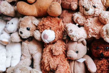 Teddy bears. .Symbol of childhood and comfort. bears...