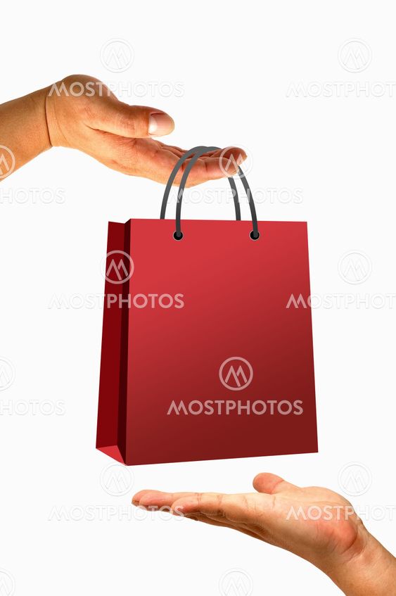 Shopping bag in hand