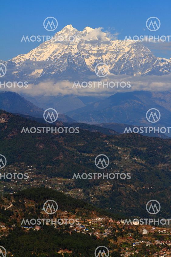 View of the Himalaya, Nepal