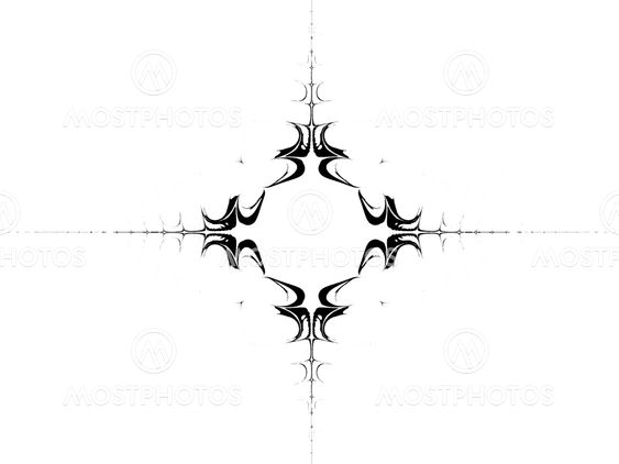 Black symbol on the white background