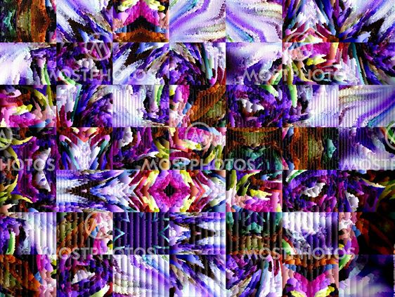 Gemstone mosaic. Geometric abstract ornament. Kaleidoscope. A-0150.