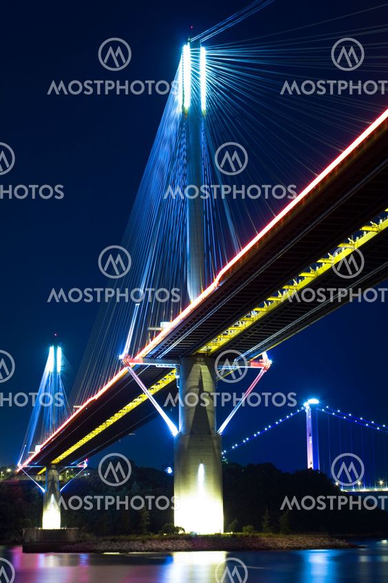 Ting Kau Bridge in Hong Kong