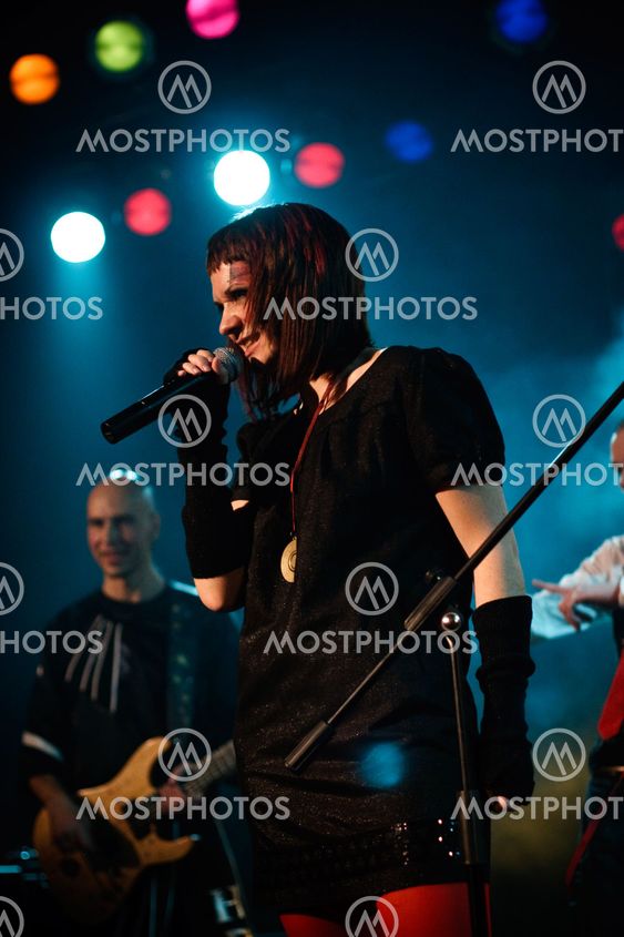 MOSCOW - MARCH 9: Razoom band performs at OTV2 live show on March 9, 2009 in Moscow, Russia