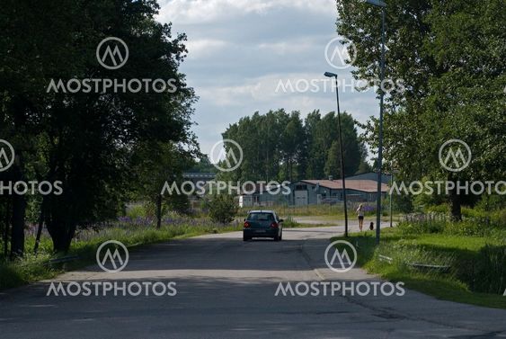 Girl on dog walk # 9
