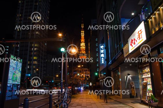TOKYO, JAPAN - NOVEMBER 28: Tokyo Tower's under...