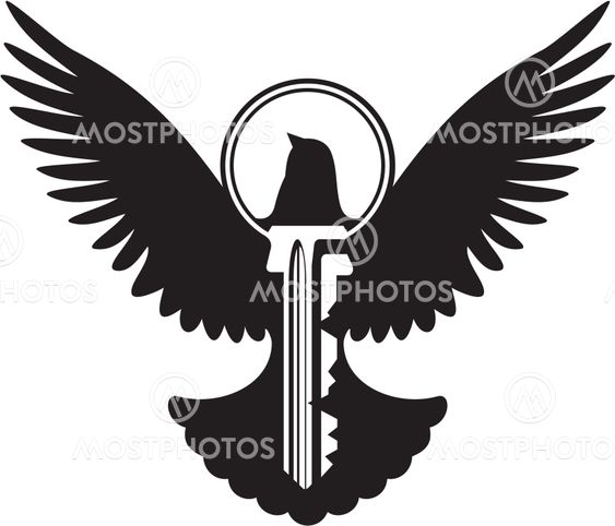 Dove with key