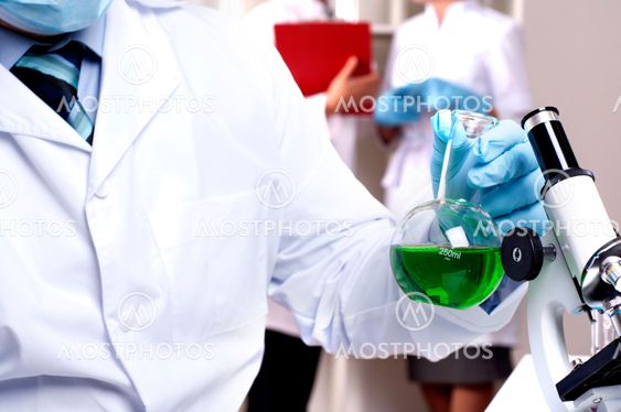 chemist working in the laboratory