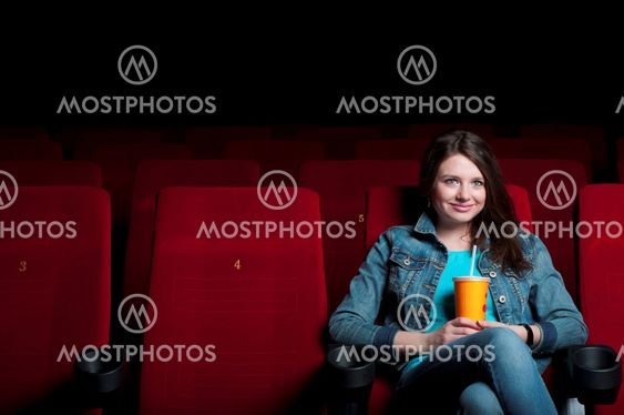 woman in cinema