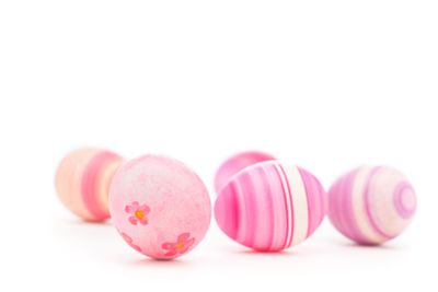 Pink and purple Easter eggs