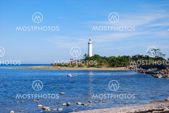 Summer view at a lighthouse