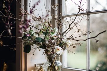 Floral arrangement with winter, autumn or early spring...