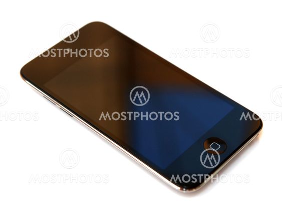 Mobile phone isolated on white background