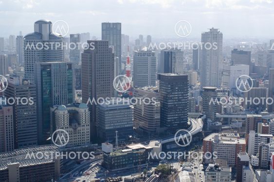 Panorama view of Osaka City