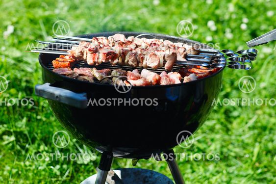 Grilling at summer weekend