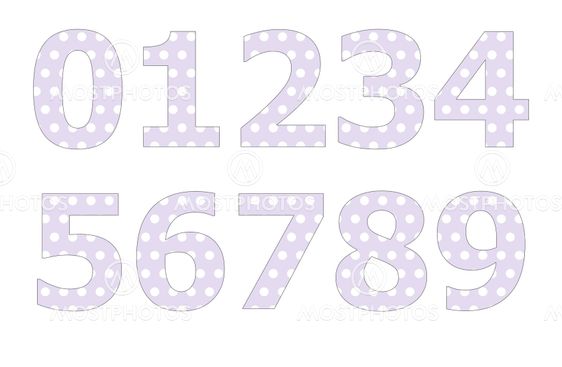 Polka dot pattern on english character