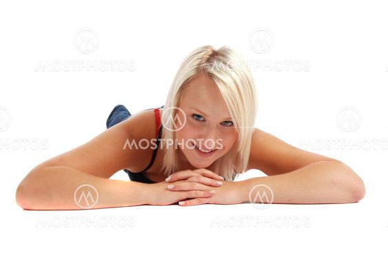 Blond Laying Down