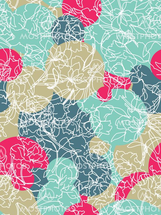 Seamless flowern patter in vector