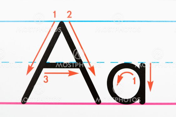 "Letter A handwriting page." by iofoto - Mostphotos