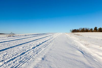 Road under the snow