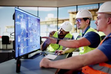 Young Male Engineer Operating Scada System