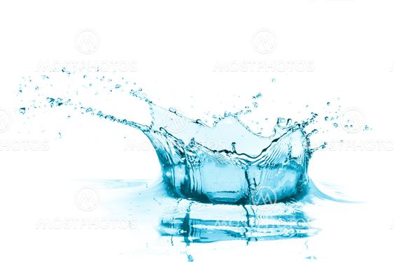 turquoise water splash