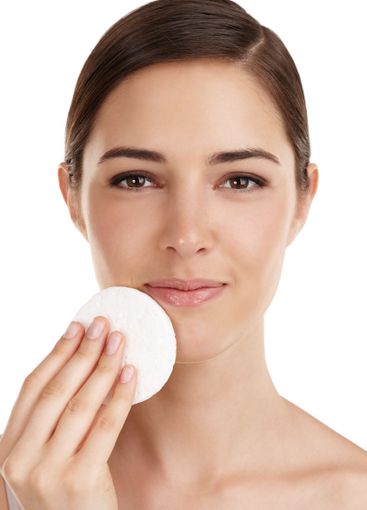 Beauty, woman and portrait with wipe in studio for...