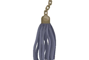 string tassel rope cartoon vector illustration