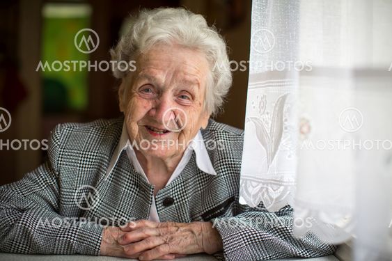 Happy senior woman portrait.