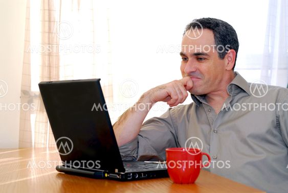 Man with laptop