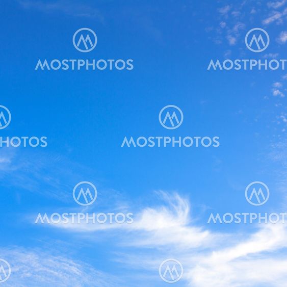 clouds in the blue sky