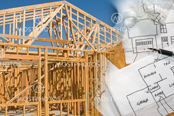 Architect and Construction Montage