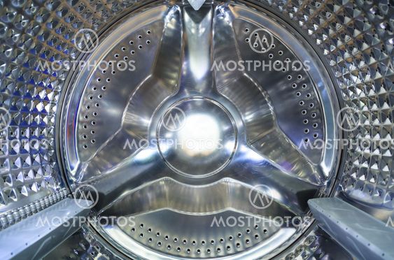 Inside a washing machine