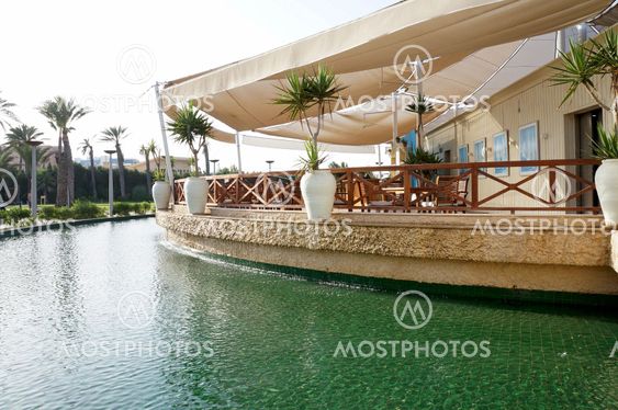 Terrace on the water