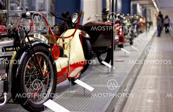 Vintage model of motorcycle