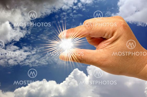 Hand and the sun