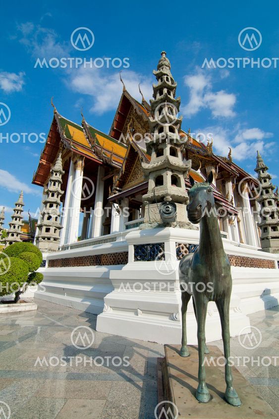 Wat Suthat rayal temple of Bangkok , Thailand