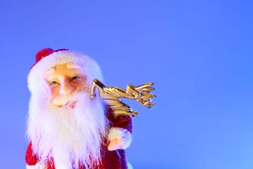 New Year,Christmas,Santa Claus.magical frost blue snow