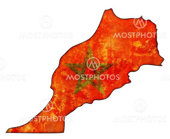 morocco flag on territory