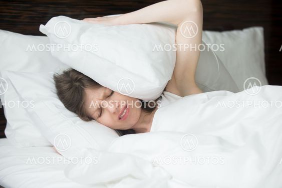 Woman having insomnia