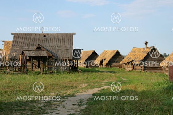 Ancient houses in country side