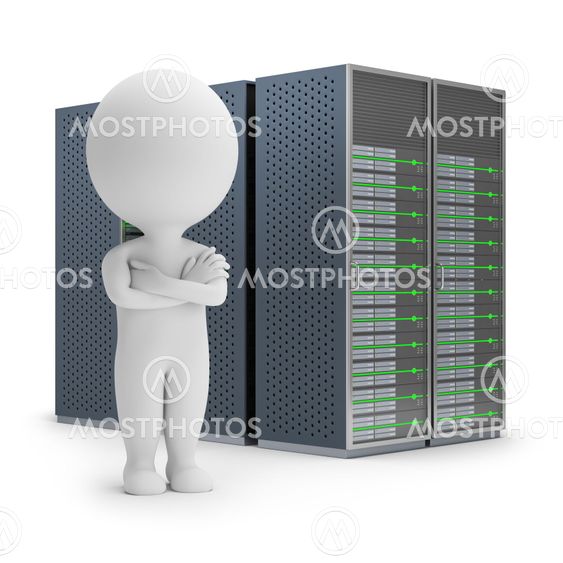 3d small people - servers