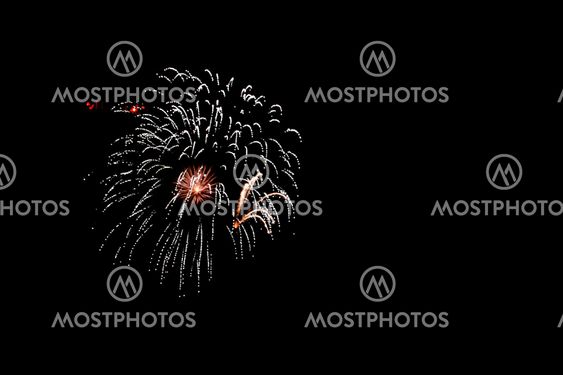 fireworks on black background